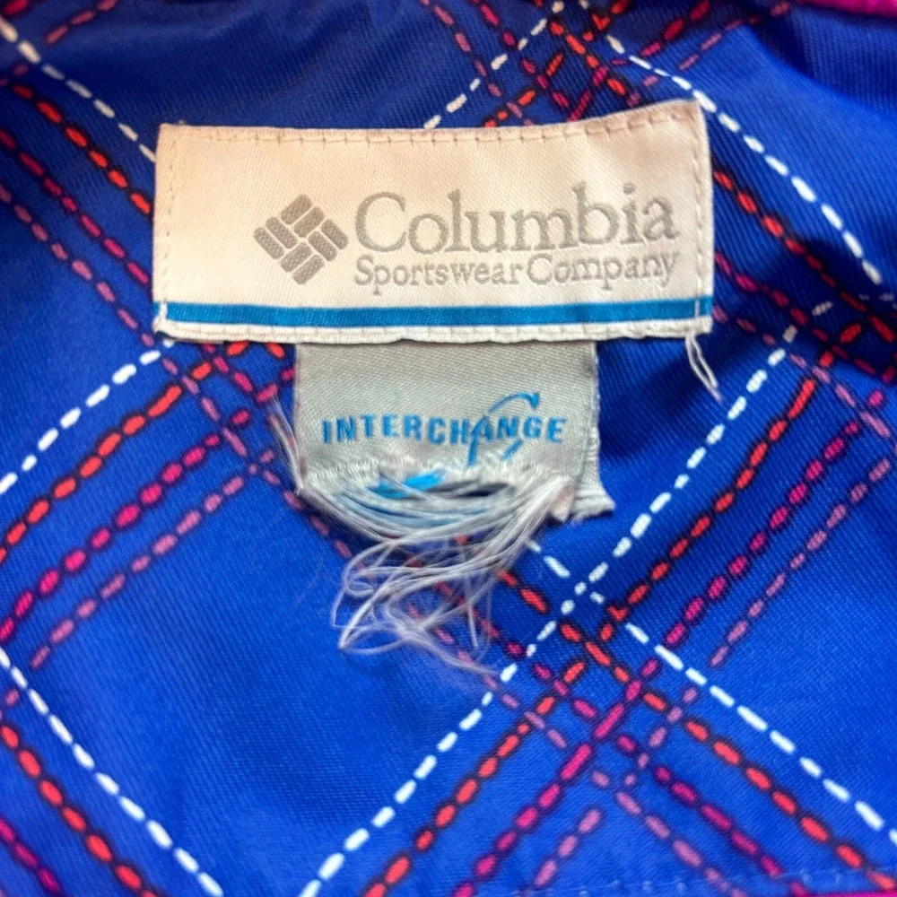 Columbia Jacket Blue Omni-Tech‎ Interchange Full Zip Hooded Youth Girls Size XL